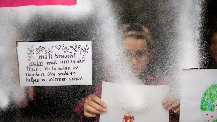 Auch Kinder machten bei der Malaktion mit