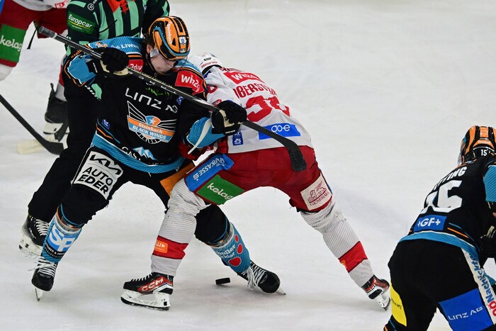 Auch das vierte Duell Linz – KAC war ein harter Kampf