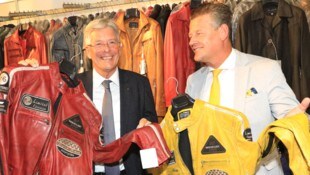 Endlich trafen sich LH Peter Kaiser und Stadtchef Christian Scheider zum Finanzgipfel. (Bild: Rojsek-Wiedergut Uta)