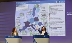 Die Vizepräsidentin der Europäischen Kommission für Menschen, Qualifikationen und Vorsorge ...