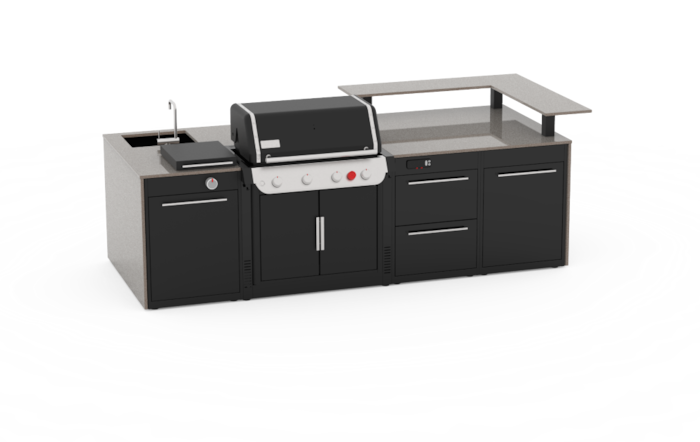 Erhältlich ist die BBQ-Kitchen als vollausgestattete Premiumküche entweder vorkonfiguriert oder durch das modulare Baukasten-System individuell zusammenstellbar.