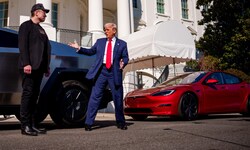 Trump verwandelte das Weiße Haus in einen Tesla-Autohandel.