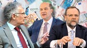 Marterbauer will die Kommunen miteinbinden, Pressl (Mitte) sich von Schellhorn nichts über die ...