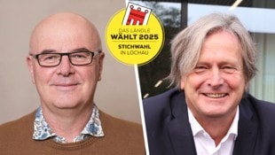 Keine zwei Prozent trennen Stephan Schnetzer (l.) und Amtsinhaber Frank Matt nach dem ersten ...