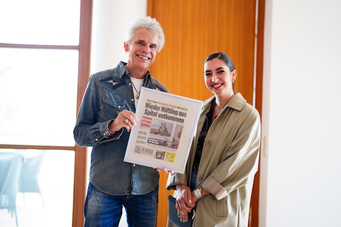 Die „Krone“ berichtete als erste Zeitung von seinem Programm. Die Titelseite, eine Erinnerung ...