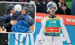 Umarmung und große Emotionen bei Daniel Tschofenig in Planica