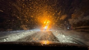 Der Winterdienst am 29. März am Klippitztörl.