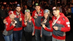 Bei der WM 2019 holten sich Kathi Truppe, Marco Schwarz, Kathi Liensberger, Michael Matt, ...