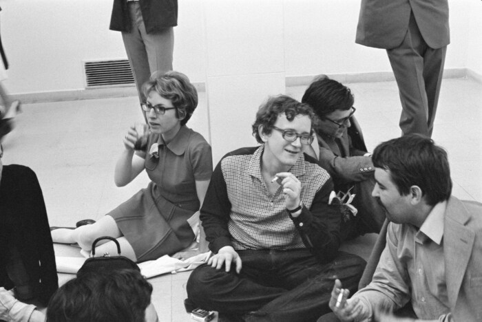 Frischmuth (li.) mit Gert Jonke im Jahr 1969 – oft war sie die einzige Frau im Raum