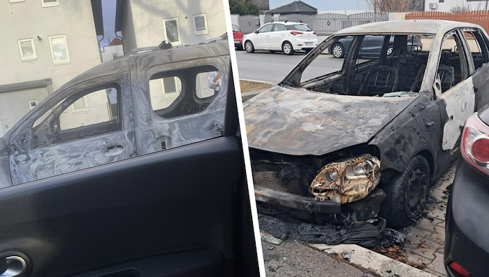 Das letzte Auto brannte in der Kanalstraße (li.), eines der ersten in der Wulzendorfstraße.