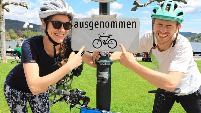 An den autofreien Tagen gehören die Seen den Radfahrern