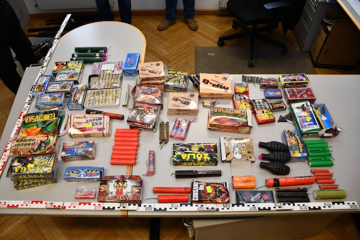1600 illegale Böller wurden beschlagnahmt.