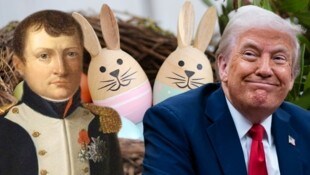 Ein Osterbrauch findet vor Trumps Amtssitz statt, ein anderer geht auf Napoleon zurück. (Bild: Krone KREATIV/EPA/LEXANDER DRAGO/POOL, Meisterdrucke)