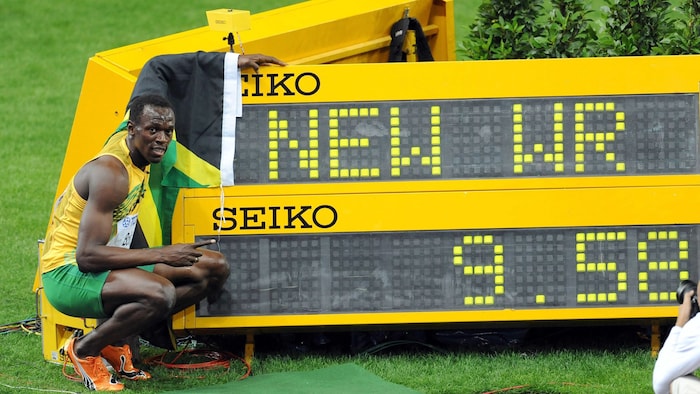 Usain Bolt stürmte in 9,58 Sekunden im August 2009 in Berlin zum 100-Meter-Weltrekord.