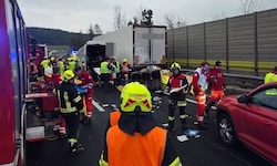 Die Polizei spricht von einem Auffahrunfall. Die Bergung der Toten und Überlebenden gestaltete ...