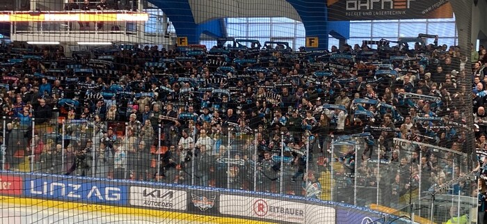 Die Linz-Fans (hier bei Spiel 6) sind stolz auf die Cracks