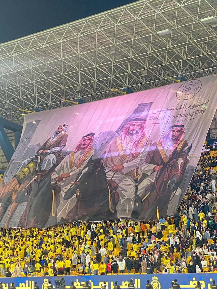 Al-Nassr-Fans feiern den 288. Gründungstag.