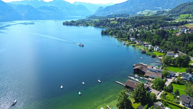 Die Wasserqualität am Traunsee bei der Badestelle in Altmünster wurde „nur“ mit Gut bewertet.