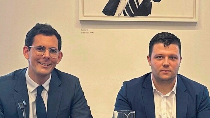 Ermittlungen in der FPÖ-Finanzaffäre seien verzögert worden, so Matthias Cernusca (li.) und Alexis Pascuttini.