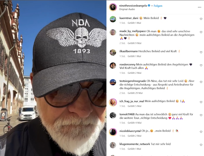 Die Fans reagierten voller Mitgefühl für die Angehörigen auf das Posting von Nino de Angelo.