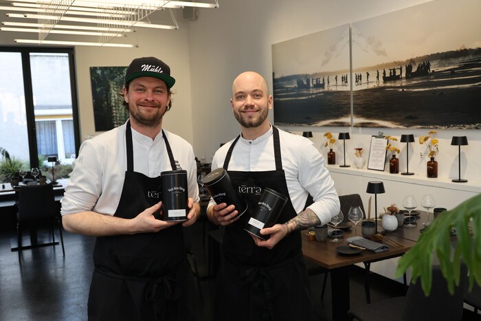 Johann Schmuck und sein Küchenchef Maximilian Grandtner im „Van den Berg“.