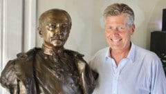 Karl Hohenlohe und sein Ururgroßvater Fürst Konstantin zu Hohenlohe-Schillingsfürst, der den österreichischen Zweig der Hohenlohes begründete.  (Bild: Jöchl Martin)