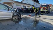 Die Feuerwehr Feldkirchen beseitigte die Spuren der Unfallserie.