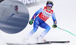 Federica Brignone stürzte schwer.