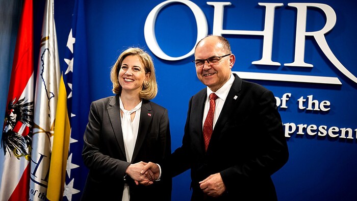 Außenministerin Beate Meinl-Reisinger traf in Sarajevo mit dem Hohen Repräsentanten für Bosnien-Herzegowina, Christian Schmidt, zusammen.