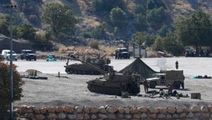 Eine Stellung der israelischen Armee an der Grenze zu Syrien