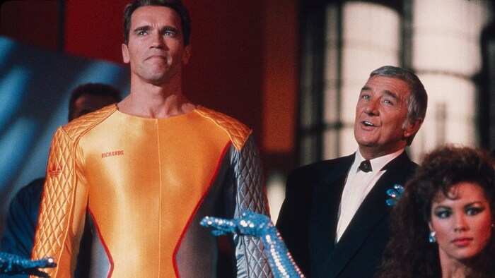 Arnold Schwarzenegger in „Running Man“: Bald wird Glen Powell in der Rolle zu sehen sein.