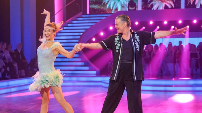 Andi Wojta und Kati Kallus wollten mit einem Samba zu überzeugen.