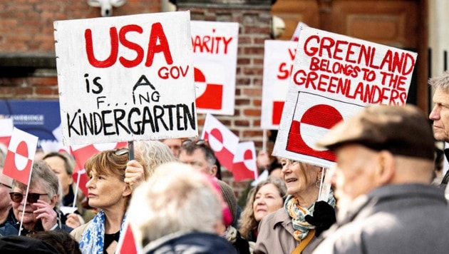 Proteste in Grönland: „Grönland gehört den Grönländern!“