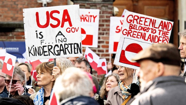 Proteste in Grönland: „Grönland gehört den Grönländern!“