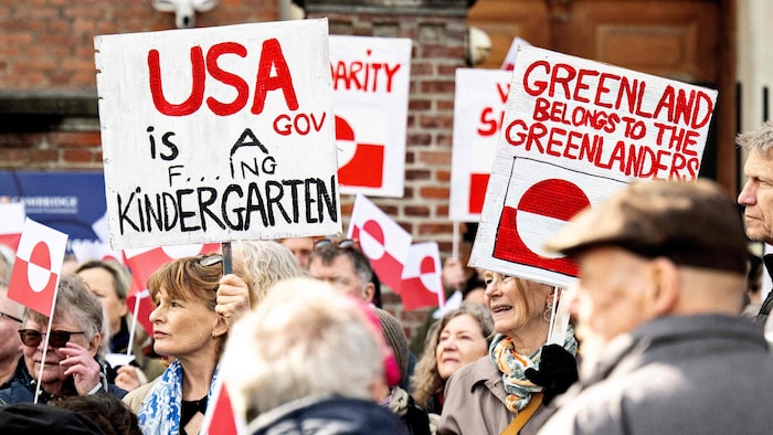Protest gegen Trumps Pläne in Kopenhagen (Archivbild)