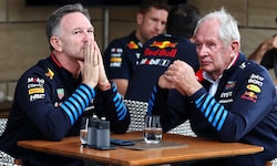 Helmut Marko (re.) äußert sich zum Aus von Christian Horner.