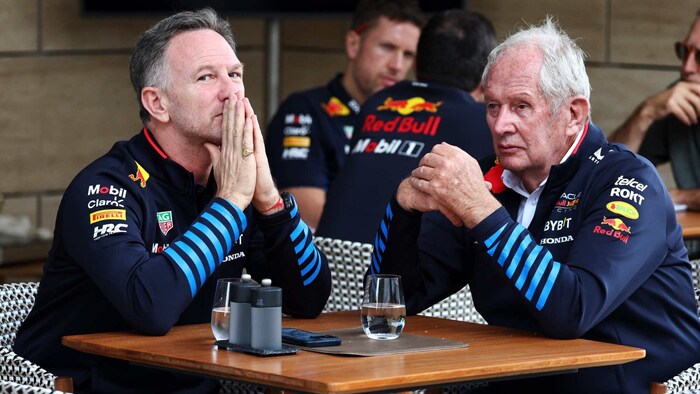 Christian Horner (li.) und Helmut Marko