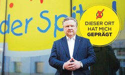 Der Bürgermeister vor dem St. Anna Kinderspital – als Sechsjähriger kämpfte er hier ums ...