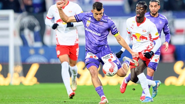 Manfred Fischer und die Austria können Salzburg am Sonntag aus dem Titelrennen werfen (Bild: APA/MAX SLOVENCIK / APA / picturedesk.com)