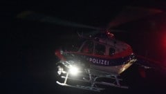 Der Polizeihubschrauber kreist aktuell über der Stadt Villach.