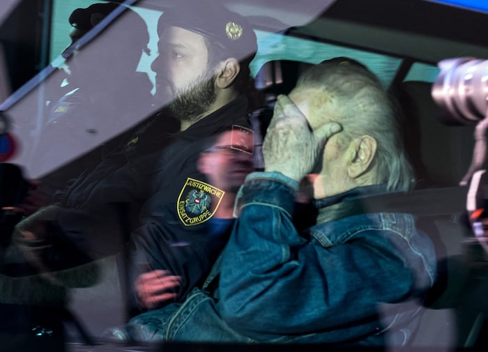 Fritzl wird im April 2024 nach einer Gerichtsanhörung wieder in die Justizanstalt nach Stein ...