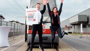 Florijan Isaku von der Remise Hernals und Elisabeth Urbanitsch von der Remise Rudolfsheim werden ...