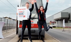 Florijan Isaku von der Remise Hernals und Elisabeth Urbanitsch von der Remise Rudolfsheim werden ...