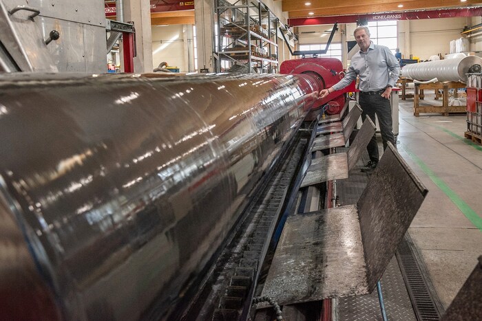 Hochqualitative Walzen werden von der Firma FWT Composites & Rolls in Neunkirchen in viele ...