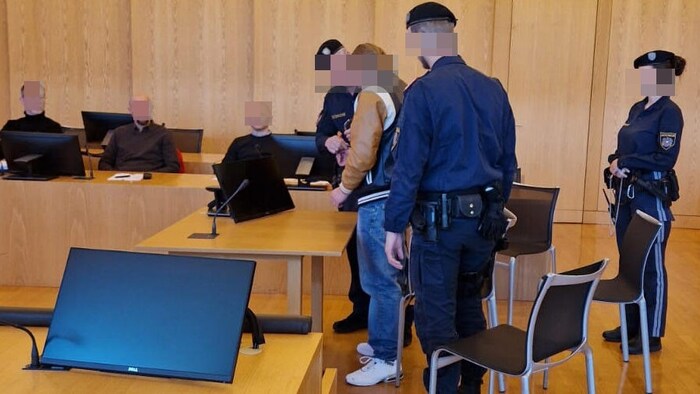 Der Angeklagte bei Gericht