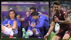 Luis Perez ging auf Juanmi Latasa los. (Bild: AFP/APA/Pierre-Philippe MARCOU, DAZN)