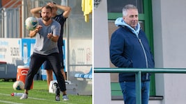 Roman Wallner trainierte damals den SAK, Ernst Lottermoser war jahrelang beim TSV St. Johann. (Bild: Krone KREATIV/Andreas Tröster)