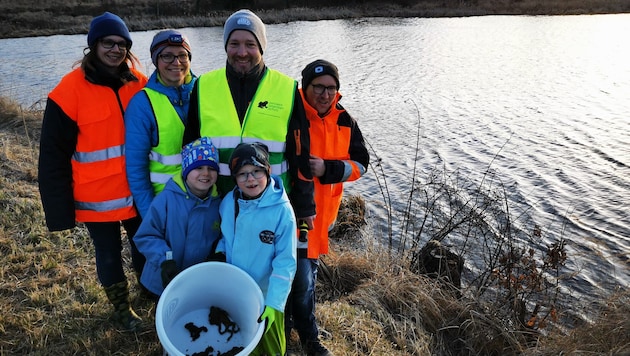 In Allentsteig ist man für Frösche und Kröten auch generationsübergreifend im ...