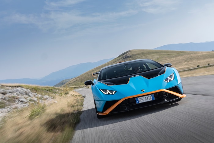 Die Polizei stoppte einen 49-Jährigen im Lamborghini Huracán.