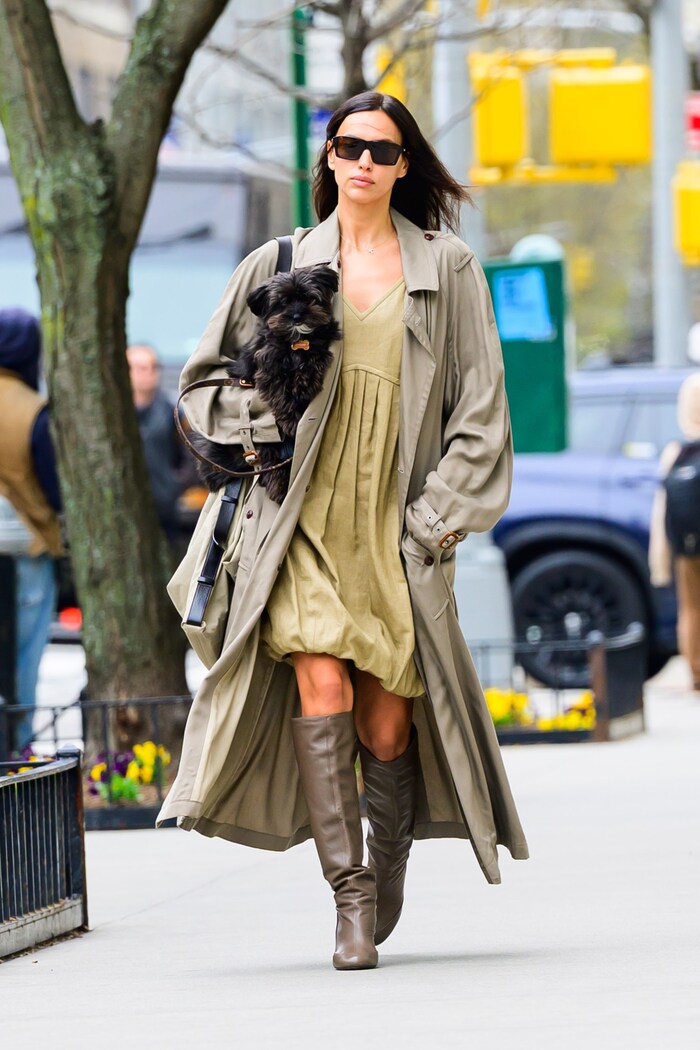 Irina Shayk machte die Straßen zum Catwalk.